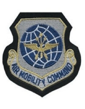 Air Mobility Command Patch With Velcro Backing 4 Inch