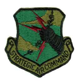Strategic Air Command Subdued Uniform Patch