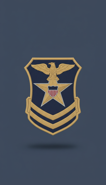 Air Force Senior Enlisted Patch Embroidered Twill