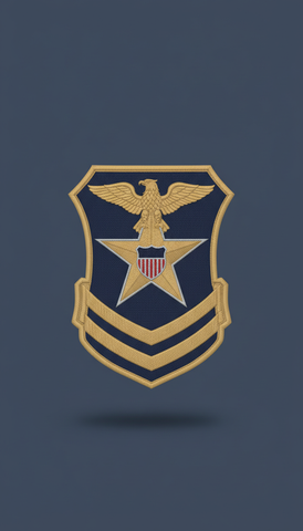 Air Force Senior Enlisted Patch Embroidered Twill