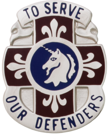 429th Medical Battalion Unit Crest - To Serve Our Defenders
