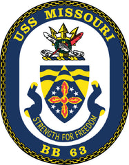Magnet for the BB63 USS ship