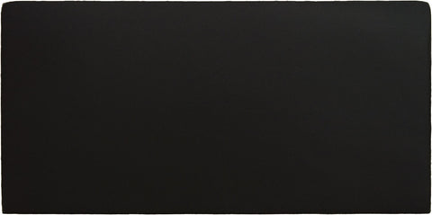 Solid Black leather flight tag with plain backing
