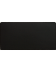 Black Leather Name Tag or Flight Tag (blank) by Saunders Military Insignia