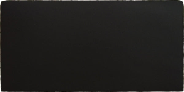 Black Leather Name Tag With Velcro Backing 4x2 Blank