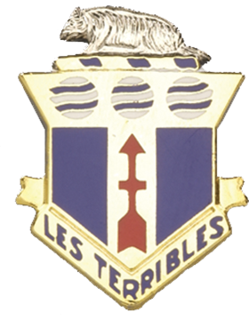 US Army 128th Infantry ARNG Unit Crest by Saunders Military Insignia