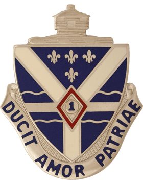 131st Infantry ARNG, Unit Crest by Saunders Military Insignia