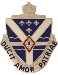 131st Infantry ARNG, Unit Crest by Saunders Military Insignia