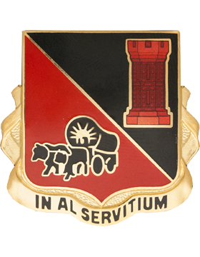 128th Engineer Battalion Nebrasca Army National Guard Unit Crest by Saunders Military Insignia