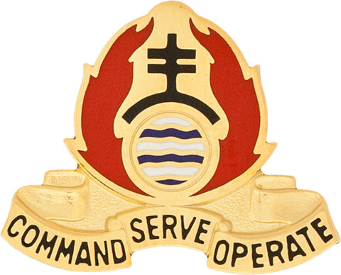 479th Chemical Battalion unit crest by Saunders Military Insignia