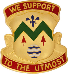 US Army 528th Support Battalion Unit Crest by Saunders Military Insignia