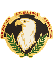 Acquisition Support Center Unit Crest Left Facing by Saunders Military Insignia