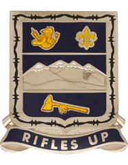 157th Infantry Regiment Colorado National Guard Unit Crest with RIFLES UP Motto by Saunders Military Insignia