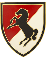 11th Armored Cavalry Combat Service Identification Badge Metal Badge