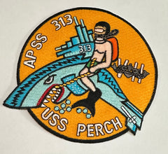 USS PERCH SS313 Navy Submarine Patch by Saunders Military Insignia