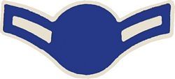 Air Force Airman Rank Insignia Chevron in metal pre 1994 by Saunders Military Insignia