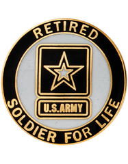 US Army Retired Service Identification Full Size Badge