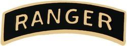 US Army Ranger Tab Miniature Metal Pin — USA-Made to Military Specifications