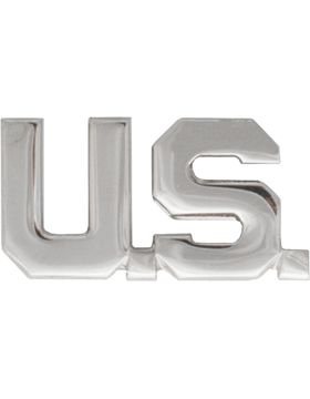 Air Force Officer US letters branch insignia in old silver finish