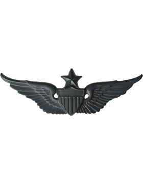 Army Senior Aviator badge in black metal by Saunders Military Insignia
