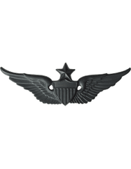 Army Senior Aviator badge in black metal by Saunders Military Insignia