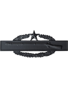 Combat Infantry  2nd Award badge in black metal