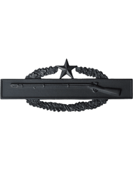 Combat Infantry  2nd Award badge in black metal