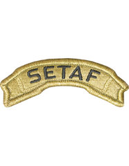 Army Southern European Task Force SETAF Tab in scorpion with Velcro