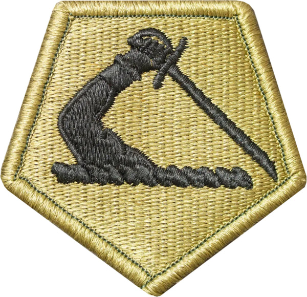 Massachusetts Army National Guard OCP Patch with fastener