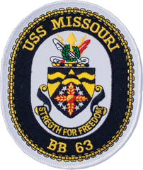 BB63 USS Missouri Battleship Patch | US Navy Ship Patch