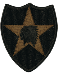 2nd Infantry Division Subdued Cloth Patch by Saunders Military Insignia
