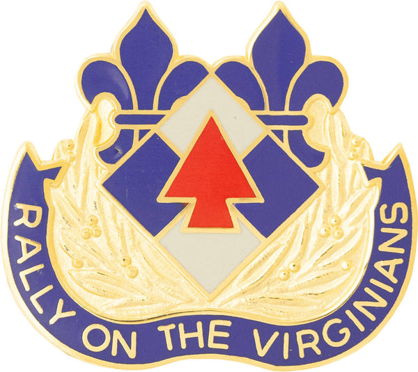 US Army 116th Infantry Brigade Unit Crest - Rally On The Virginians