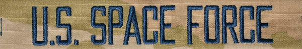 US Space Force Name Tape in OCP Scorpion Embroidered with Velcro backing