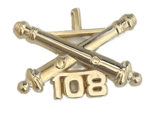 1-108 Field Artillery Regimental Branch Of Service Insignia Badge - Saunders Military Insignia