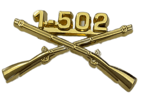 1-502nd Infantry Officer Regimental Branch Of Service Insignia Badge - Saunders Military Insignia
