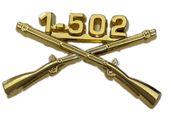 1-502nd Infantry Officer Regimental Branch Of Service Insignia Badge - Saunders Military Insignia