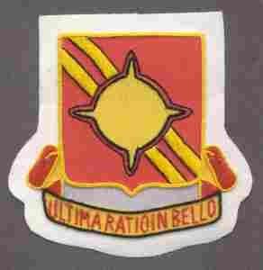 100th Field Artillery Rocket Battalion Custom made Cloth Patch - Saunders Military Insignia