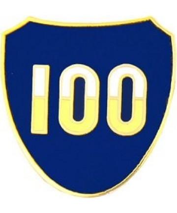 100th Infantry Division metal hat pin - Saunders Military Insignia