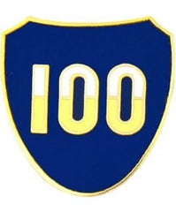 100th Infantry Division metal hat pin - Saunders Military Insignia