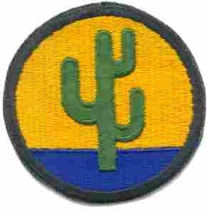 103rd Support Brigade Army Green Border AG44 Authentic WWII - Saunders Military Insignia