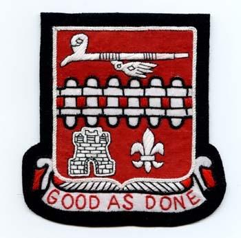 107th Engineer Battalion Custom made Cloth Patch