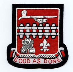 107th Engineer Battalion Custom made Cloth Patch - Saunders Military Insignia