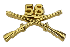 108th Infantry Officer Regimental Branch Of Service Insignia Badge - Saunders Military Insignia
