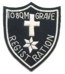 108th Quartermaster Grave Registration Patch