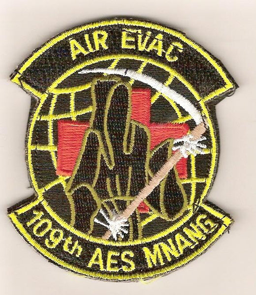 109th Aero Medical Patch with Velcro for Uniforms and Bags