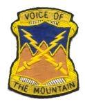 10th Signal Battalion Mountain Custom made Cloth Patch