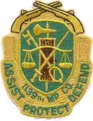 1139th Military Police M.P Company Patch - Saunders Military Insignia