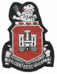 113th Engineer Battalion Custom made Cloth Patch - Saunders Military Insignia