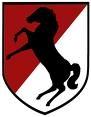 11th Armored Cavalry Combat Service Identification Badge Metal Badge - Saunders Military Insignia