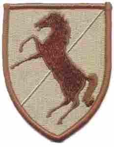 11th Armored Cavalry Patch Desert Subdued